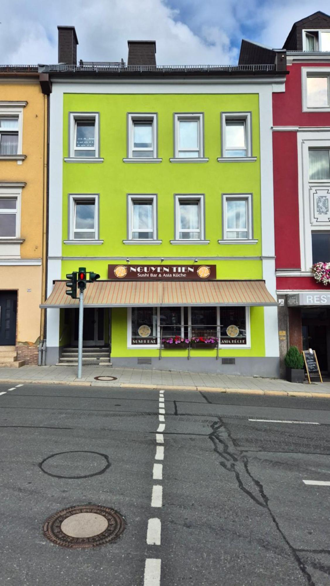 Schillerapartment Hof, Kueche, 24H Digital-Checkin, Parkplatz, Wlan250Mbit Hof  Zewnętrze zdjęcie