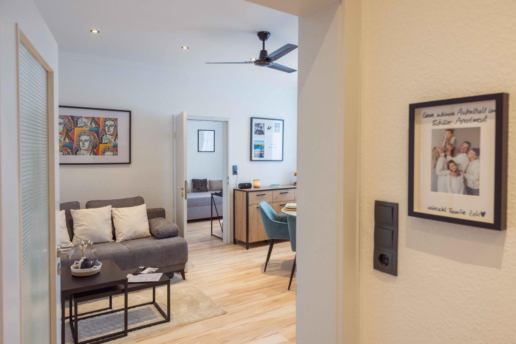 Schillerapartment Hof, Kueche, 24H Digital-Checkin, Parkplatz, Wlan250Mbit Hof  Zewnętrze zdjęcie